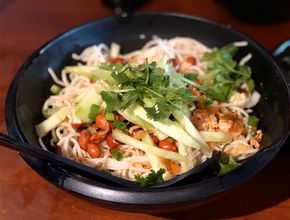 Cold Noodles with Peanuts, Cucumber and Cilantro